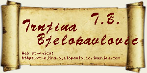 Trnjina Bjelopavlović vizit kartica
